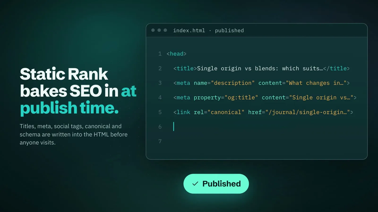 First frame of the Static Rank explainer video